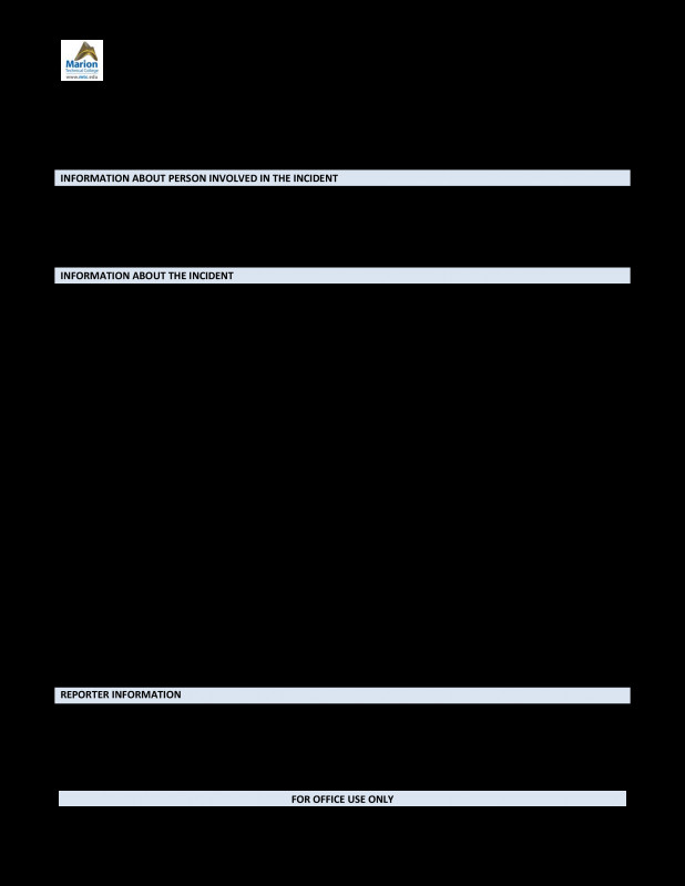 Incident Report Template Itil Awesome Incident Report form Template for Schools Sample Aged Care Hospital
