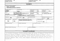 Incident Summary Report Template Unique Police Report Template Glendale Community Document for Fake