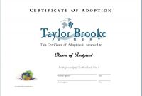 Pet Adoption Certificate Template Unique Sample Adoption Certificate Eymir Mouldings Co