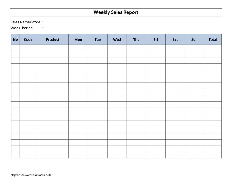 Preschool Progress Report Template Awesome Weekly Sales Report Template Store Paperwork Needed Sales Report