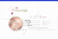This Certificate Entitles the Bearer Template New Makeup Gift Cards Example Pedicure Gift Certificate Template Best