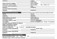 Truck Condition Report Template New 025 Auto Accident Report form Fake Template Car New Incident Ex