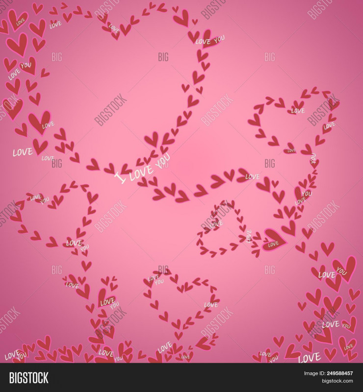 Wedding Banner Design Templates Unique Mini Heart Pink On Image Photo Free Trial Bigstock