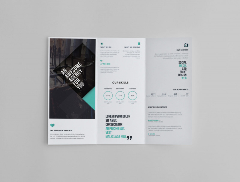 3 Fold Brochure Template Psd New Free Printable Tri Fold Pamphlet Template 1486
