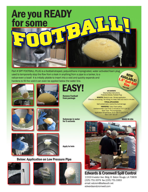 8.5 X11 Brochure Template New Edwards and Cromwell Football Golfball Plug Edwards and Cromwell