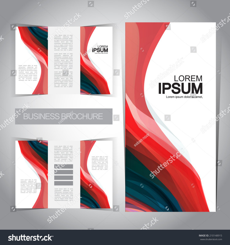 Adobe Illustrator Tri Fold Brochure Template New Trifold Brochure Template Stock Vector Royalty Free 210148915