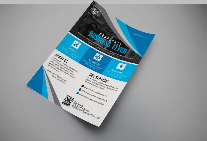 Brochure Folding Templates Best Royal Modern Business Flyer Design Template 001660 Template Catalog