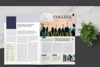 Indesign Templates Free Download Brochure Best University Newsletter Template Indesign Indd A4 format with Bleed