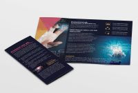One Page Brochure Template Best Tri Fold It Technology Flyer Template