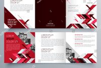 Three Panel Brochure Template Best Brochure Design Brochure Template Creative Trifold Stock Vector