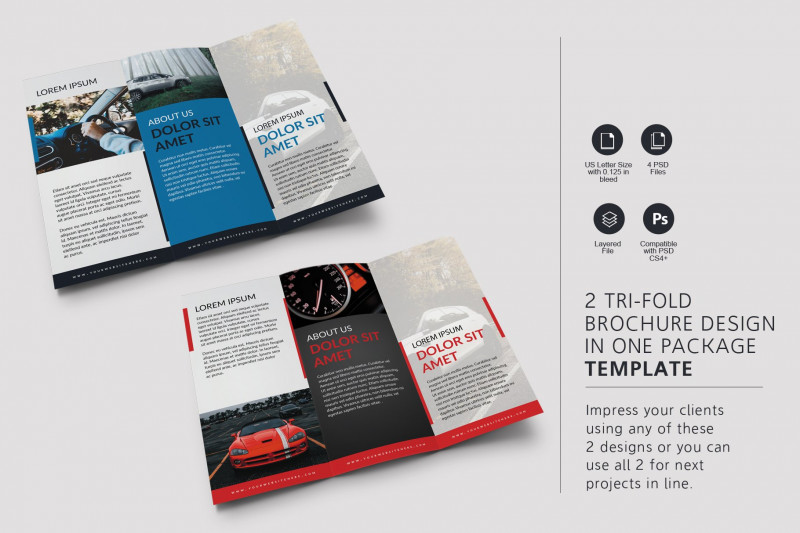 Tri Fold Brochure Template Illustrator New Car Tri Fold Brochure Brochure Templates Creative Market