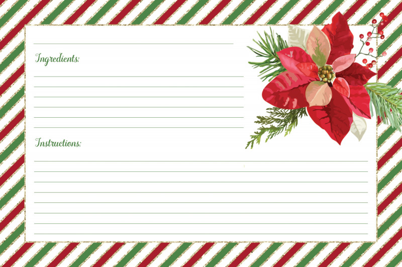 3x5 Blank Index Card Template New Template for Christmas Recipe Card afterschoolncac Com