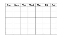 Blank Activity Calendar Template Unique Blank Weekly Calendars Printable Free Printable Calendar