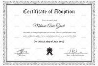 Blank Adoption Certificate Template Unique Adoption Certificate Template atlantaauctionco Com