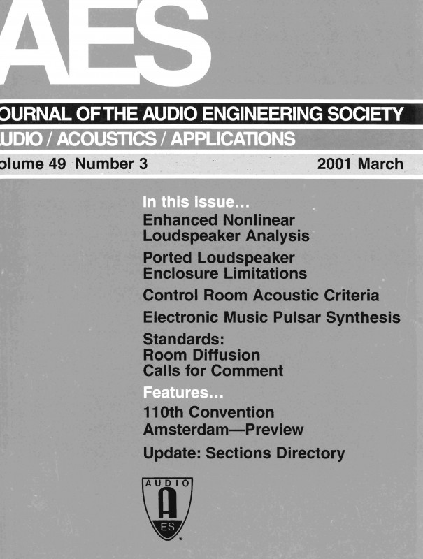 Blank Audiogram Template Download New Aes E Library A Complete Journal Volume 49 issue 3