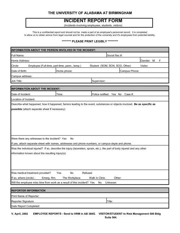 Blank Audiogram Template Download Unique Incident Report form Template Doc Cumed org Cumed org