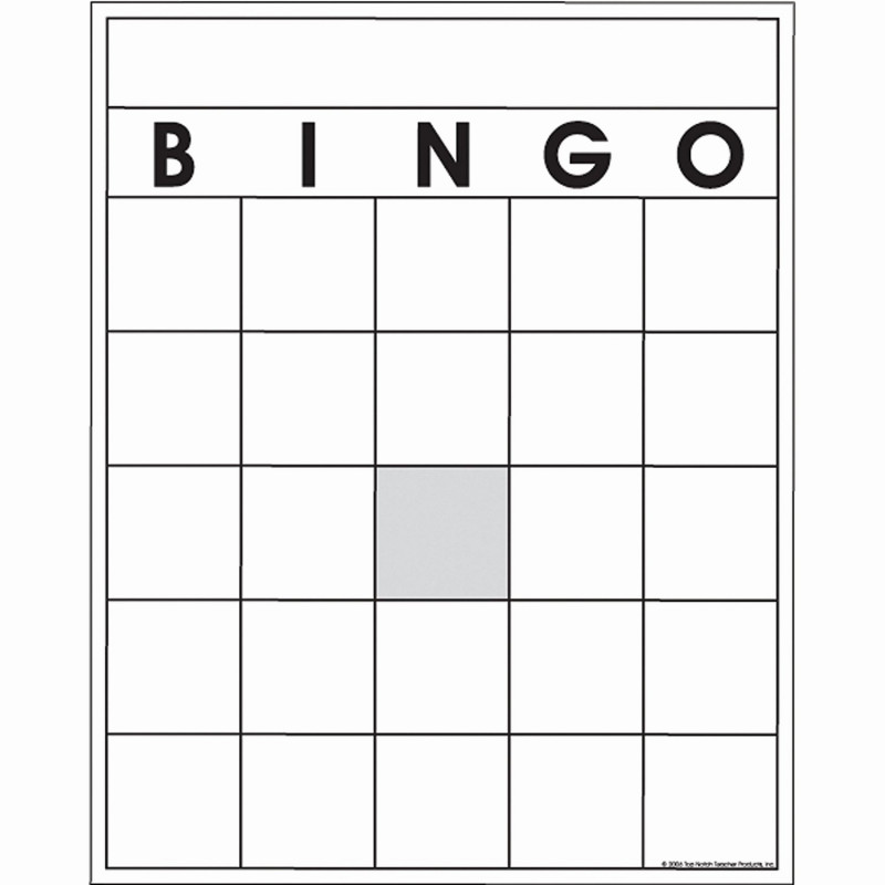 printable blank bingo boards
