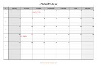 Blank Calander Template Unique Monthly 2019 Calendar Free Printable with Grid Lines