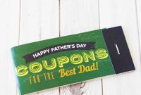 Blank Candy Bar Wrapper Template New Free Printable Fathers Day Coupon Book Skip to My Lou