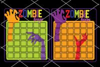 Blank Candyland Template Unique Halloween Games for Kids Free Zombie Bingo Cards • the