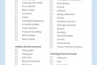 Blank Checklist Template Pdf Unique Rv Checklists 6 Printable Packing Lists Campanda