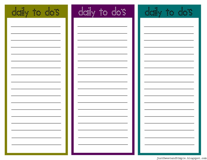 Blank Checklist Template Word New Free Printable Daily Taskst Template to Do for Word Blank
