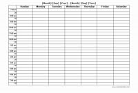 Blank Cleaning Schedule Template New Blank Schedules Jasonkellyphoto Co