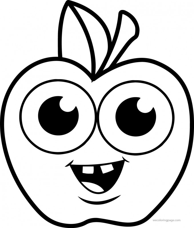 Blank Face Template Preschool Awesome Coloring Pages Apple Color Apples Coloring Free Line