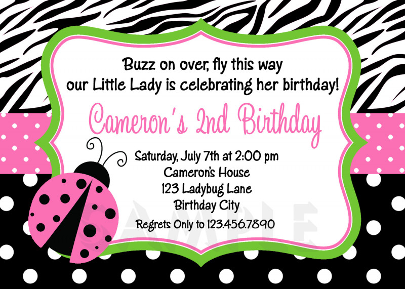 Blank Ladybug Template Unique 12 Ladybug Birthday Invitation Ladybug First Birthday