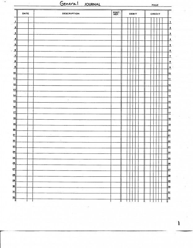 Blank Ledger Template Awesome 13 Best Photos Of General Ledger Blank form Accounting