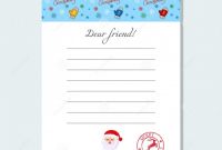 Blank Letter From Santa Template New A Letter Of Santa Claus On A Beautiful Letterhead Template
