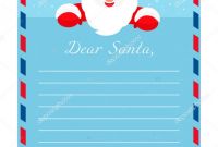 Blank Letter From Santa Template Unique Template Letter Santa Claus Empty form Desires Gifts Flat