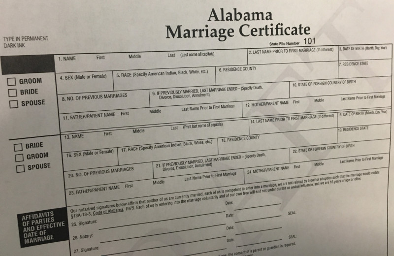 Blank Marriage Certificate Template Awesome Getting Married In Alabama Heres where You Can Download