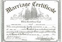 Blank Marriage Certificate Template New Fresh 6 Fake Marriage Certificate Culturatti