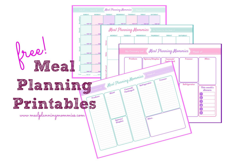Blank Meal Plan Template Awesome Free Updated Printable Meal Planning Pages Grocery Lists