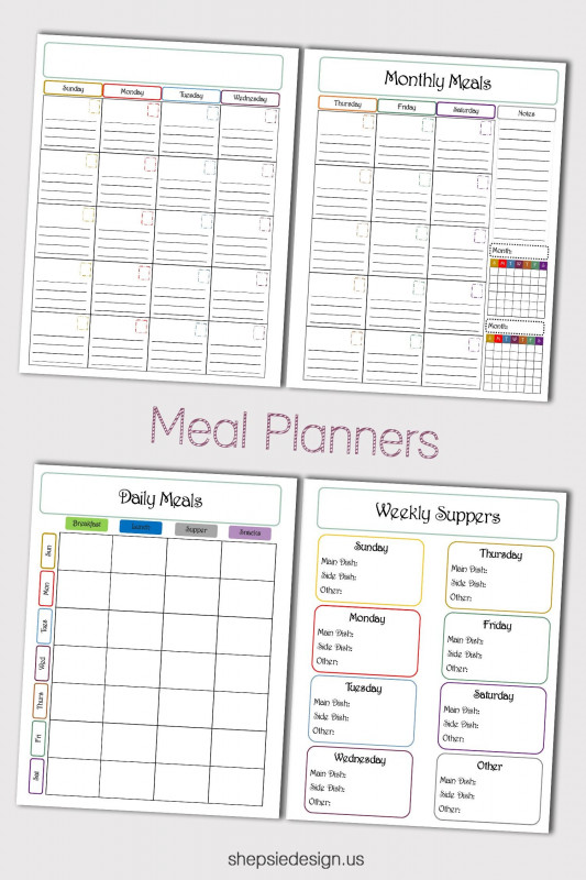 Blank Meal Plan Template New Daily Meal Planner Template New Digital Food Journal Mom