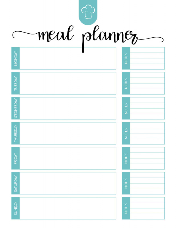 Blank Meal Plan Template New Meal Planning Printable Kozen Jasonkellyphoto Co