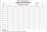 Blank Monthly Work Schedule Template Awesome A Free Weekly Employee Work Schedule Template Templateral