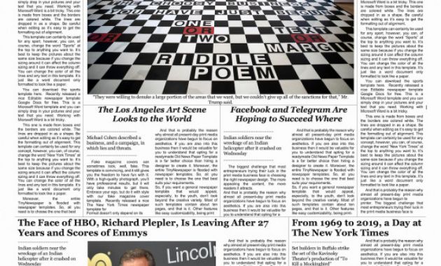 Blank Old Newspaper Template Awesome New York Times Newspaper Template Beautiful Newspaper