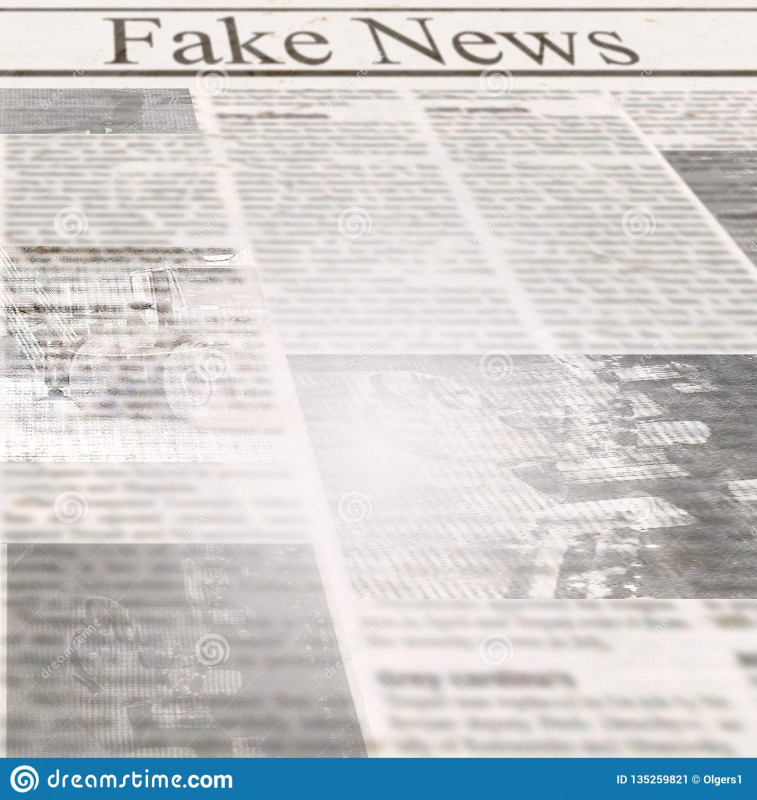 Blank Old Newspaper Template Awesome Newspaper with Headline Fake News and Old Unreadable Text
