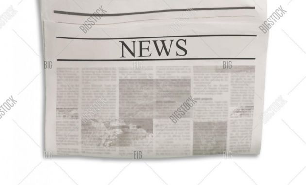 Blank Old Newspaper Template Unique Mockup News Newspaper Image Photo Free Trial Bigstock
