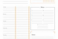 Blank Packing List Template New Download Printable Weekly Planner with Habit Tracker Pdf
