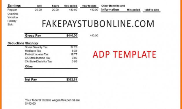 Blank Pay Stub Template Word Unique Printable Fake Checks Blank Template Play for Kids Check