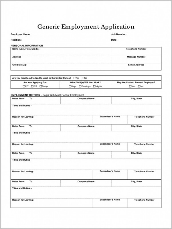 Blank Petition Template New 10 Blank Job Application form Lycee St Louis