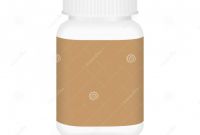 Blank Prescription Pad Template New White Medicine Bottle and Brown Label Bottle Plastic White