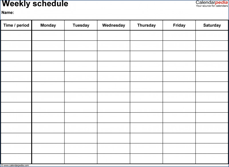 Blank Revision Timetable Template Awesome A 5 Day School Timetable Template 3189 A Hopexchangenonprofit