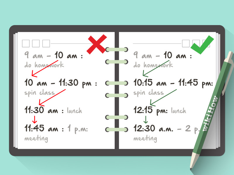 Blank Revision Timetable Template Unique How to Make A Schedule with Pictures Wikihow
