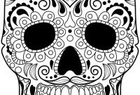 Blank Sugar Skull Template New Free Sugar Skull Clipart Line Drawing Download Free Clip
