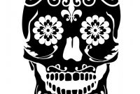 Blank Sugar Skull Template Unique Sugar Skull Stencil Sugar Skulls Dia De Los Muertos Dia