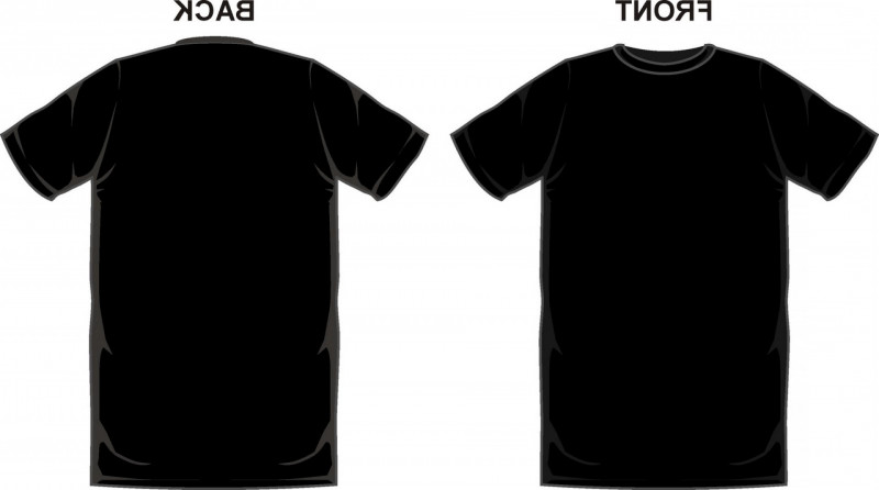 Blank T Shirt Design Template Psd New Black T Shirt Template Vector ...